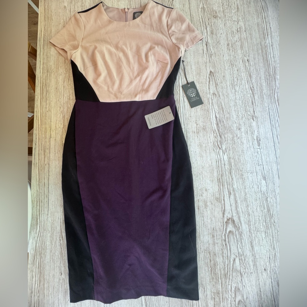 NWT Vince Camuto Boo Color Block Dress size 2 - Picture 2 of 7